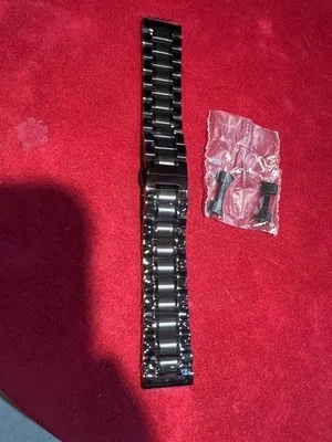 Cinturino per Orologio in Acciaio Nero 22mm - LAB22609231310