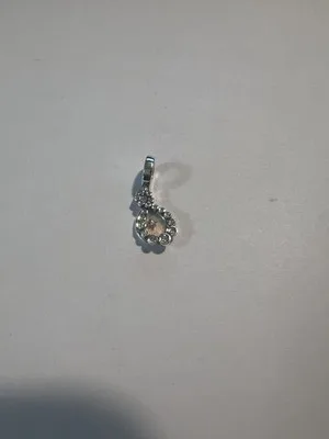 Ciondolo Pendente in Argento Sterling 925 con Pietra e Zirconi - LAB22609302218