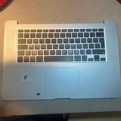 Apple Macbook Pro 15” A1398 2013 2014 Tastiera Touchpad Qwertz Argento DE