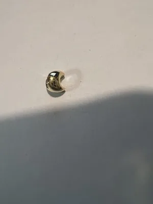 Charm distanziatore bombato placcato oro - LAB2764516C00