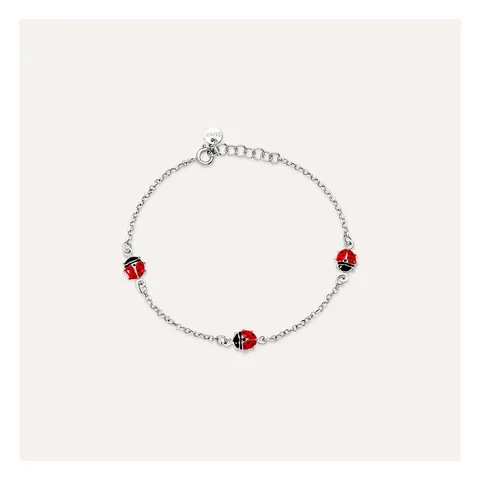 Stroili Silver Baby Bracciale coccinella con smalto Argento 925 1651559