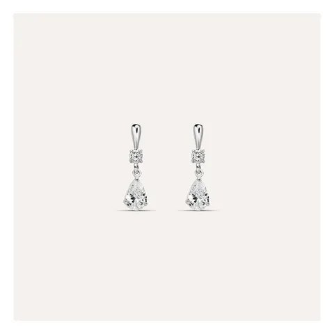 Stroili Bon Ton Orecchini doppio punto luce con cubic zirconia Oro 9kt 1433503
