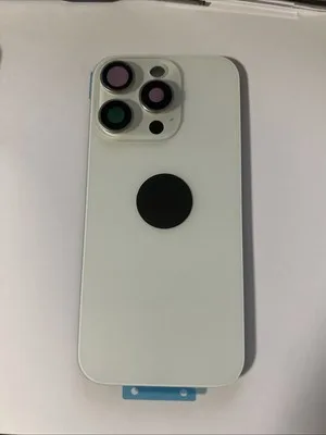 Back vetro Scocca Posteriore Per iPhone 16 Pro Max Compatibile Bianco