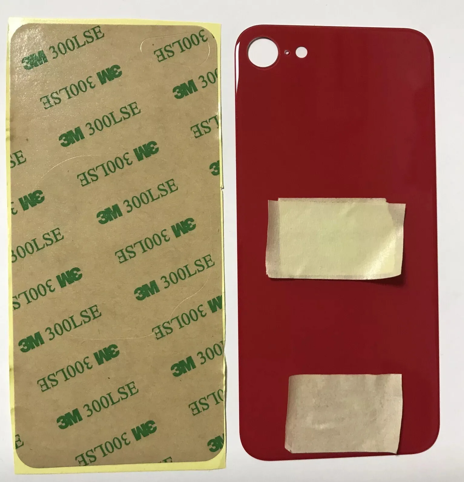 Back vetro Scocca Posteriore Per iPhone SE 2020 2022, Rosso Foro Big