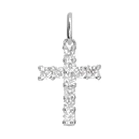 Stroili Love Beats Pendente Croce con cubic zirconia Argento 925 1684250