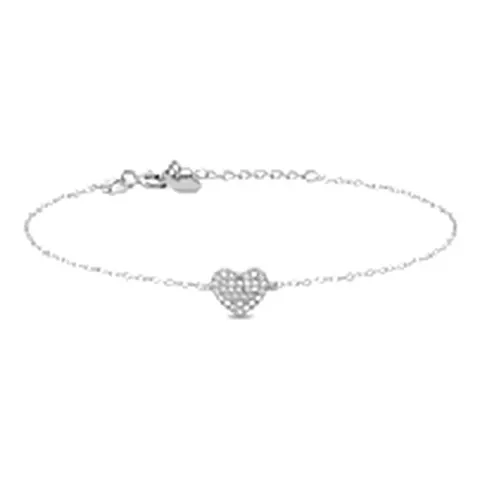 Stroili Silver Moments Bracciale cuore pavé Argento 925 1606427
