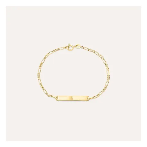 Stroili Mon Petit Bracciale con targhetta Oro 9kt 1415997