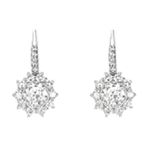 Stroili Silver Elegance Orecchini pendenti fiore con cubic Argento 925 1694905