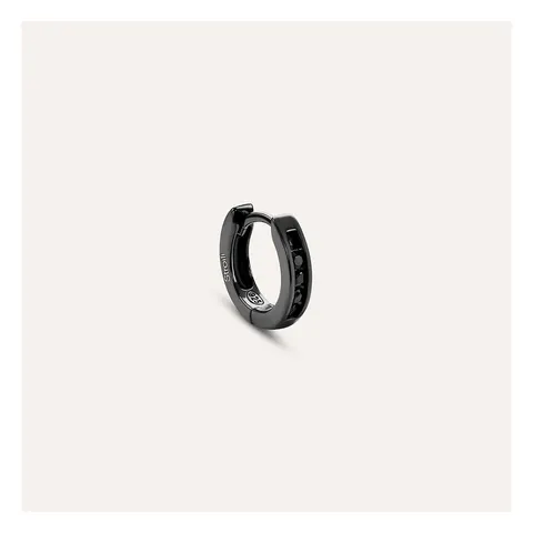 Stroili Silver Gentleman Monorecchino a cerchio con cubic Argento 925 1629965