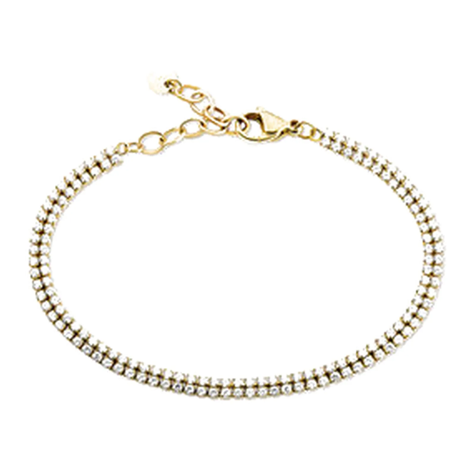 Stroili Aura Collection Bracciale tennis dorato con cubic Acciaio 1699546