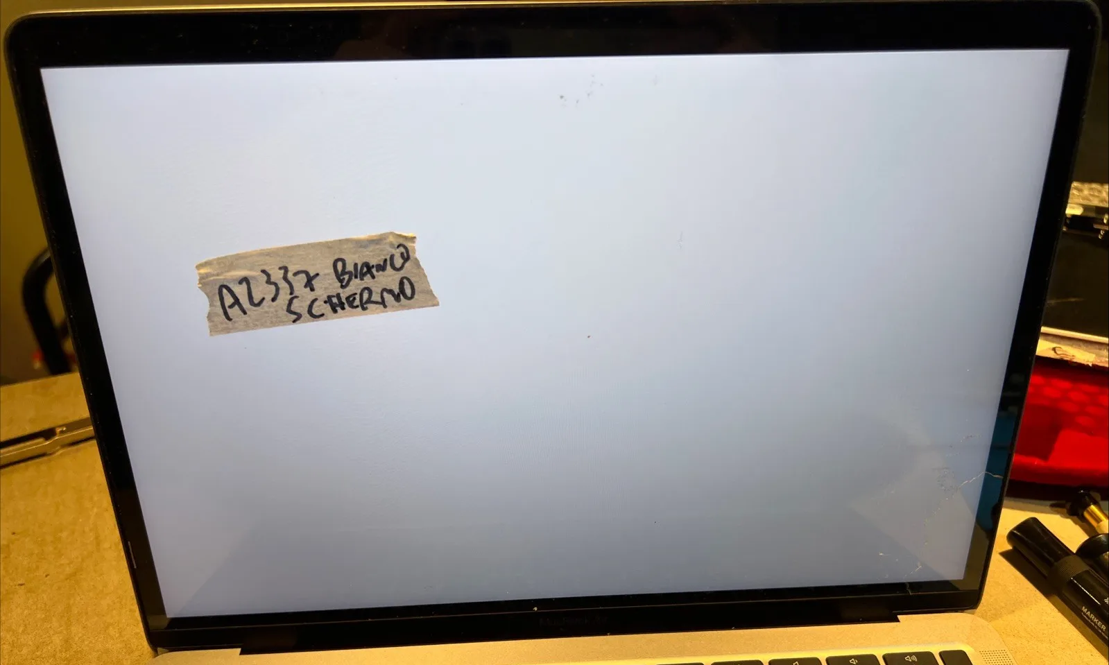 Solo LCD Apple Macbook Air 13” 2020 A2337 3598 Solo Display Schermo Bianco E3