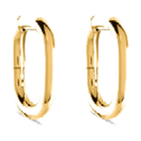 Stroili Radiance Collection Orecchini a cerchio ovale bold Acciaio 1699556
