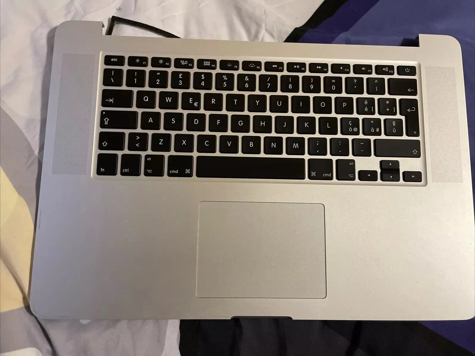 Apple Macbook Pro 15” A1398 2881 2014 Tastiera Touchpad Completo Argento A-