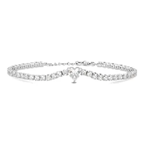 Stroili Silver Elegance Bracciale tennis cuore con cubic Argento 925 1696407