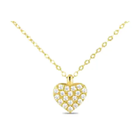 Stroili Claire Collana cuore pavé con cubic zirconia Oro 9kt 1411983