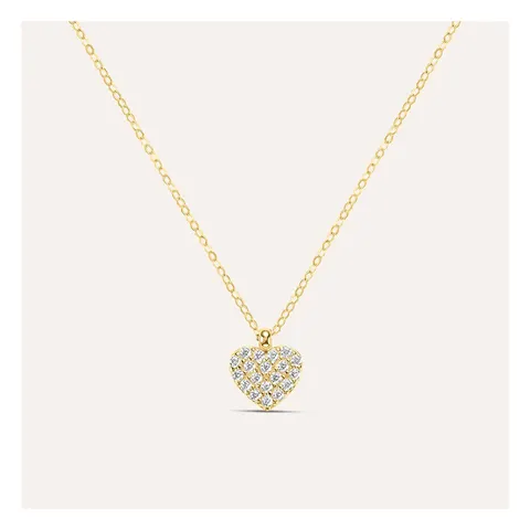 Stroili Claire Collana cuore pavé con cubic zirconia Oro 9kt 1411983