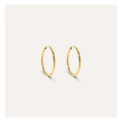 Stroili Toujours Orecchini a cerchio tubo tondo Oro 9kt 1418334