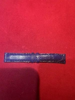 Cinturino per orologio in lucertola blu 18mm - 20240522101500