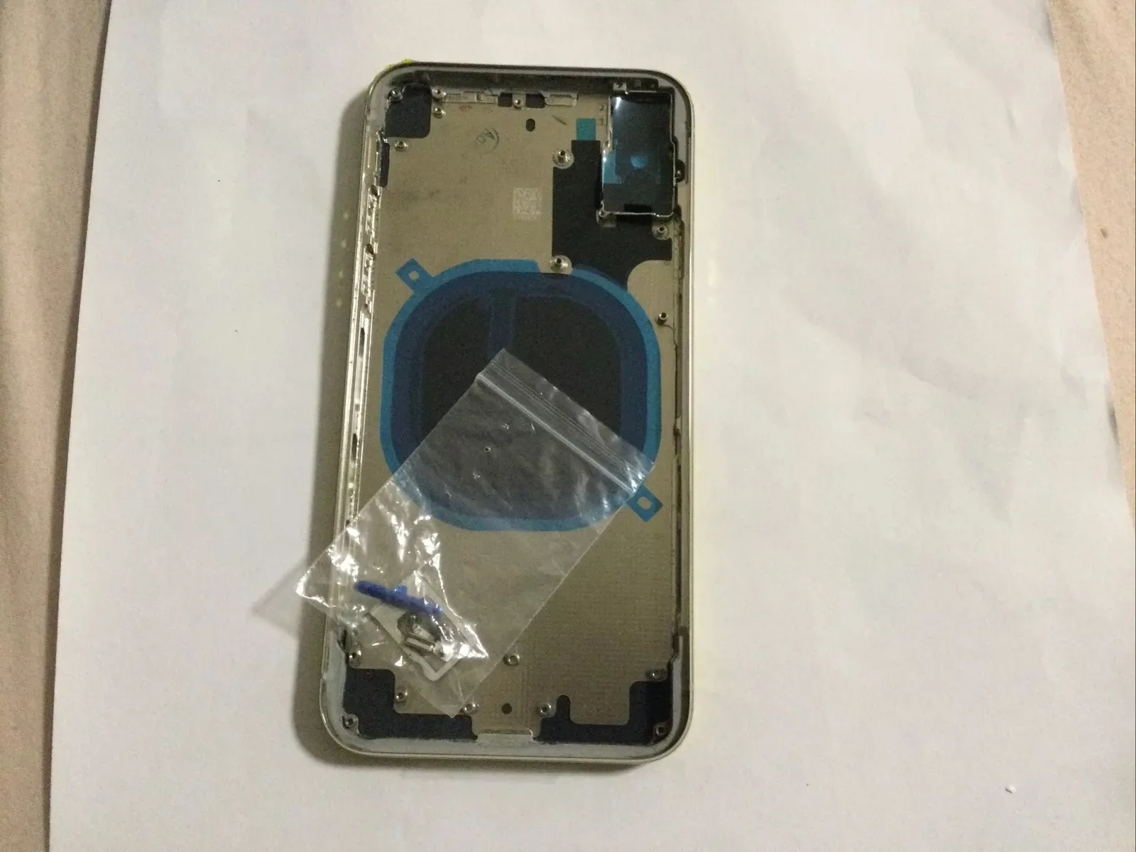Compatibile Apple scocca Chassis Struttura Coperchio Iphone X Sim Slot Bianco