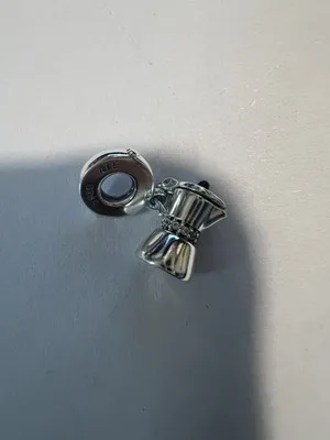 Charm Pendente a Forma di Moka Caffettiera in Argento Sterling 925 - LAB22609302234