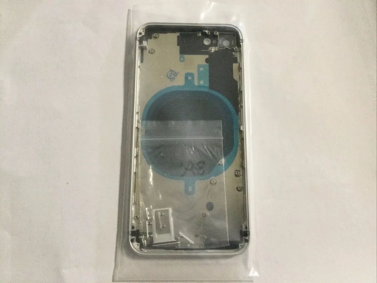 Compatibile Apple scocca Chassis Struttura Coperchio Iphone 8 Sim Slot Bianco