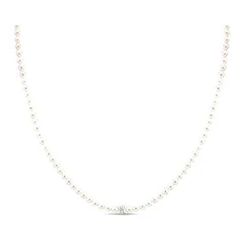 Stroili Gabrielle Collana con perle e cubic zirconia Oro 9kt 1413458