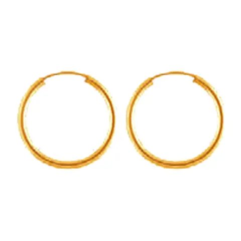 Stroili Toujours Orecchini a cerchio tubo tondo Oro 9kt 1415900