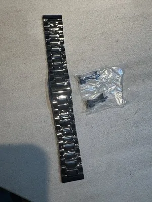 Cinturino per Orologio in Acciaio Nero 22mm Nuovo - LAB22609222235