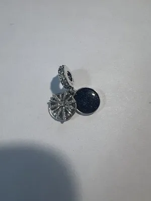 Ciondolo Pendente in Argento Sterling 925 con Dettagli Lucidi e Scritta - LAB22609302228