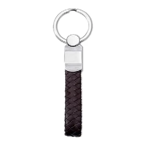 Stroili Man Code Portachiavi in vera pelle marrone Acciaio 1699160