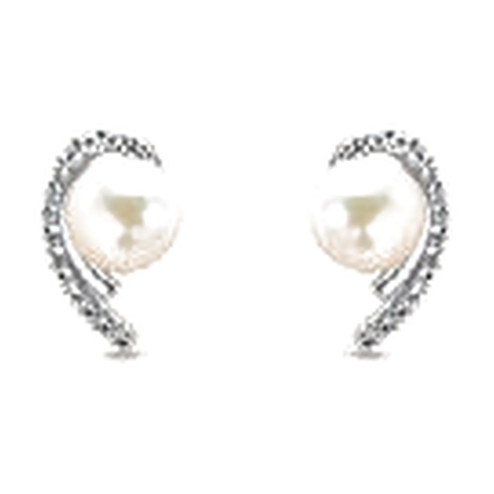 Stroili Gabrielle Orecchini con perla e cubic zirconia Oro 9kt 1413477