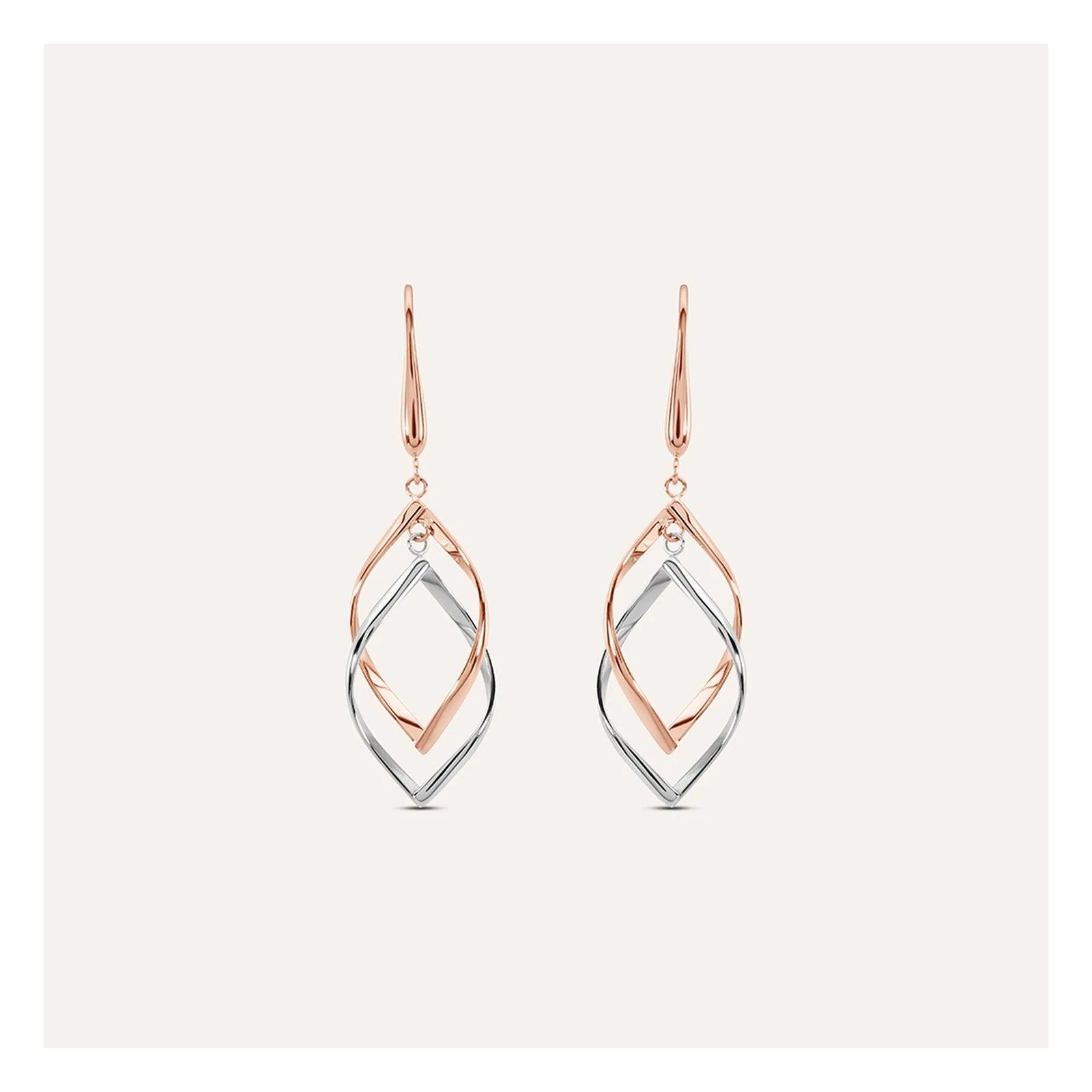 Stroili Sunrise Collection Orecchini pendenti bicolore Acciaio 1651687