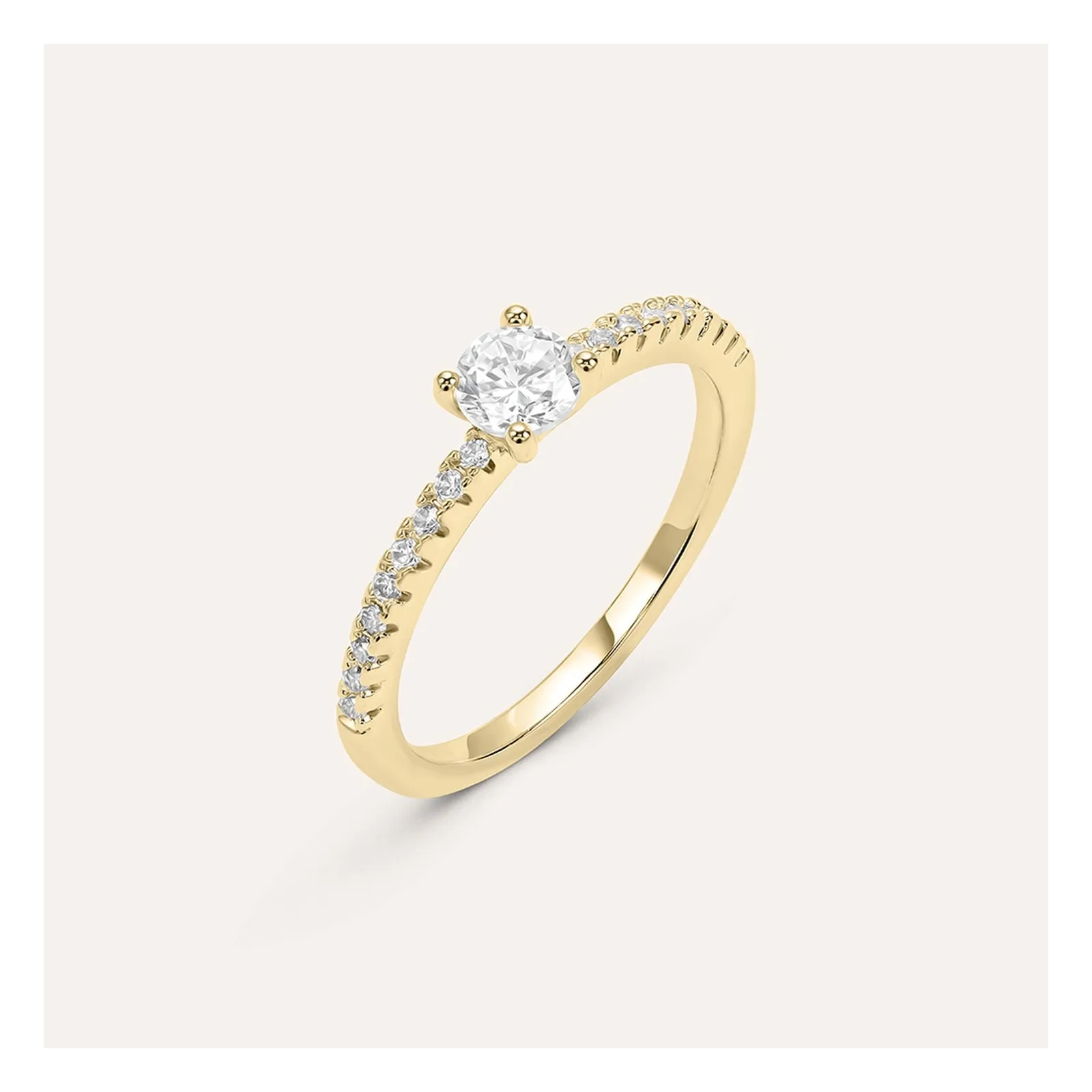 Stroili Golden Dream Anello solitario fantasia dorato Metallo Misura 12 1682087