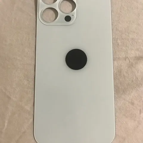 Back vetro Scocca Posteriore Per iPhone 14 Pro Max Bianco Silver foro BIG