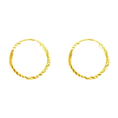 Stroili Toujours Orecchini a cerchio tubo tondo Oro 9kt 1418333