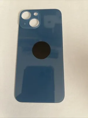 Back vetro Posteriore Per iPhone 13 Mini blu foro BIG