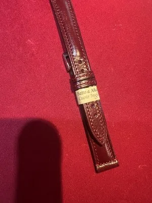 Cinturino per orologio in cuoio inglese rosso 16 mm - 2606251520