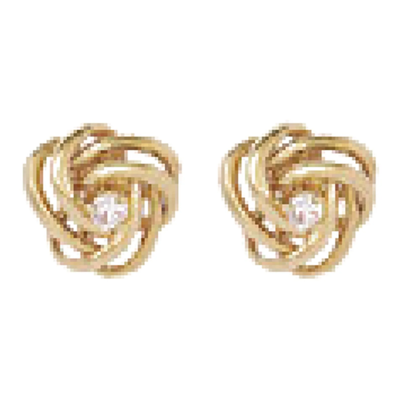 Stroili Golden Dream Orecchini lobo placcati oro 18K e cubic Metallo 1682079