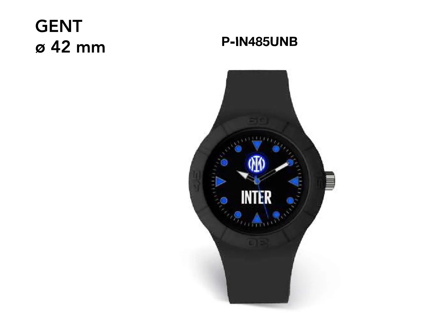 LD FC Inter Orologio Calcio Deep Five Gent 42 mm P-IN485UNB Originale Ufficiale