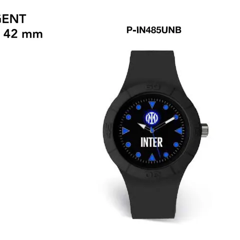 LD FC Inter Orologio Calcio Deep Five Gent 42 mm P-IN485UNB Originale Ufficiale