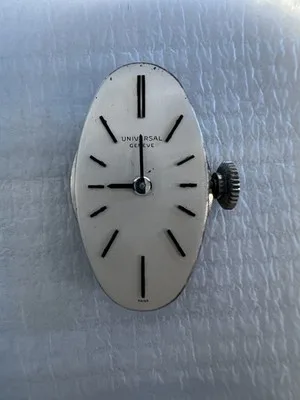 Calibro Orologio Vintage Universal Genève 17 Rubini non funzionante