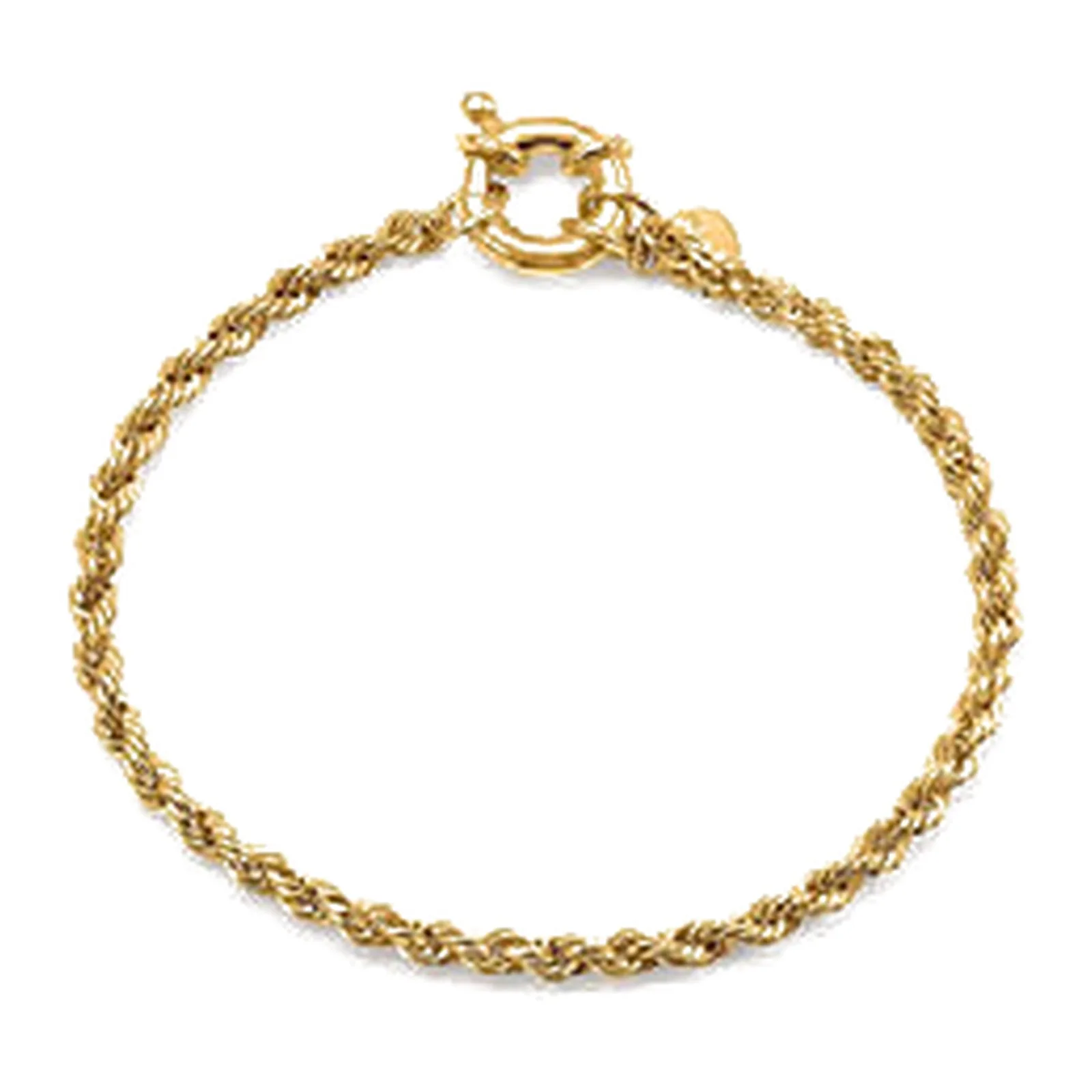 Stroili Silver Collection Bracciale dorato corda chiusura Argento 925 1699980