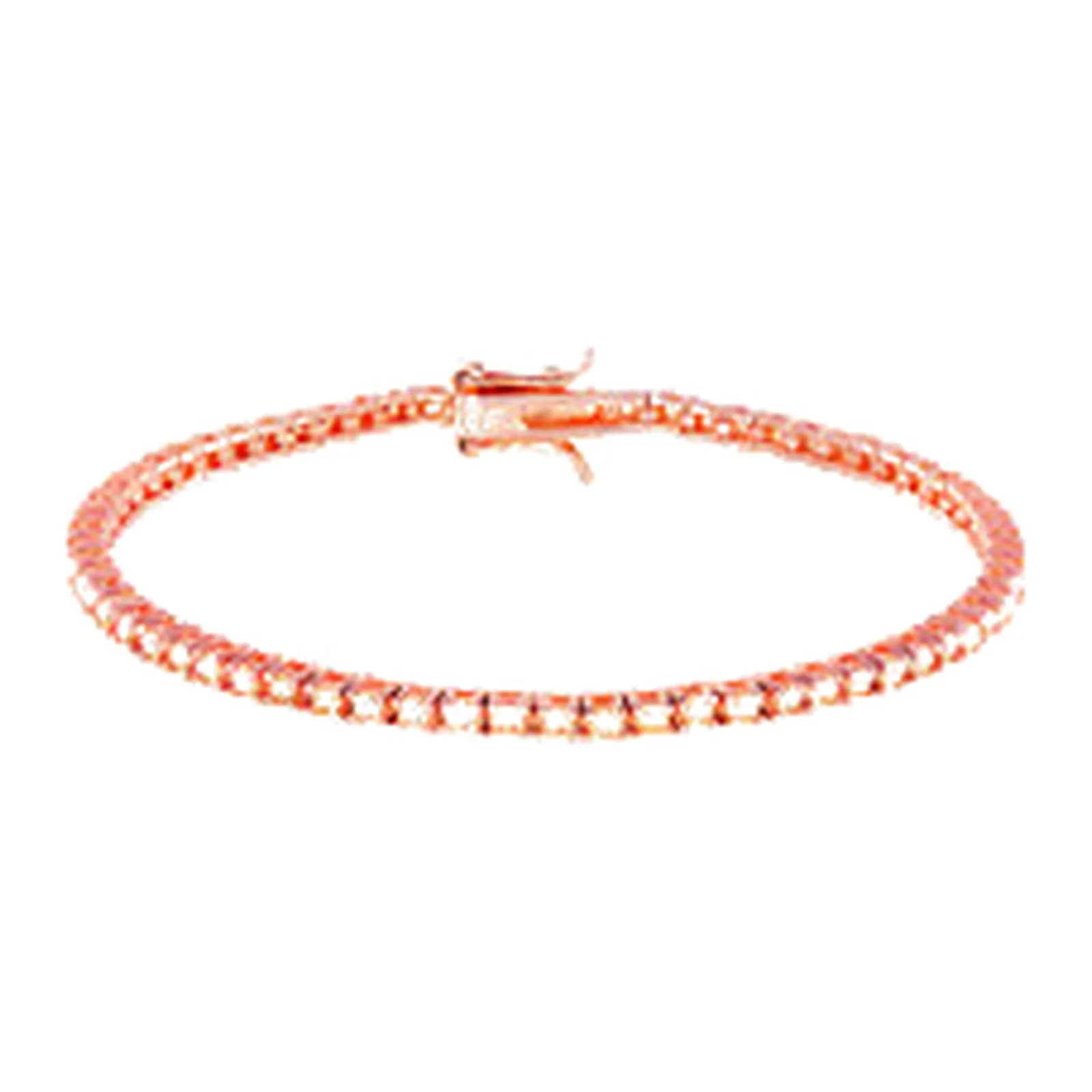Stroili Silver Rainbow Bracciale tennis rosato con cubic Argento 925 1698318
