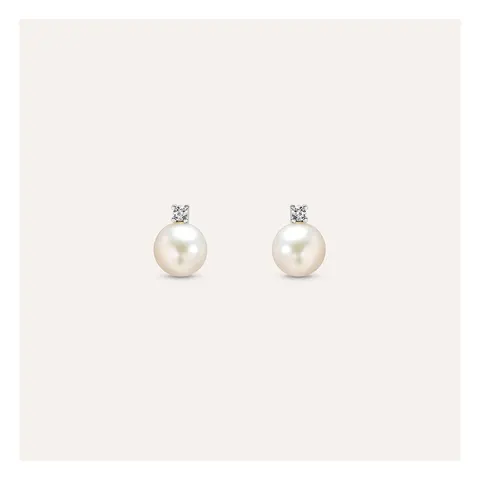 Stroili Gabrielle Orecchini lobo con perle round Oro 9kt 1413474