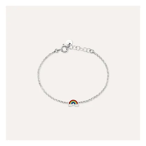 Stroili Silver Baby Rainbow Bracelet with Enamel 925 Silver 1687116