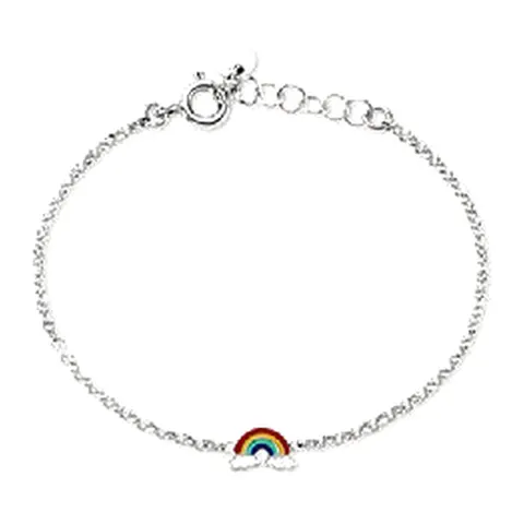 Stroili Silver Baby Bracciale arcobaleno con smalto Argento 925 1687116