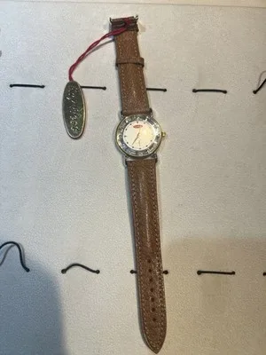 Orologio vintage Key West 17 Jewels con cinturino in pelle - 2507