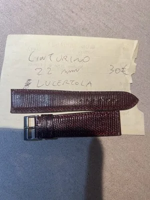Cinturino per orologio in pelle lucertola 22 mm 2505221045