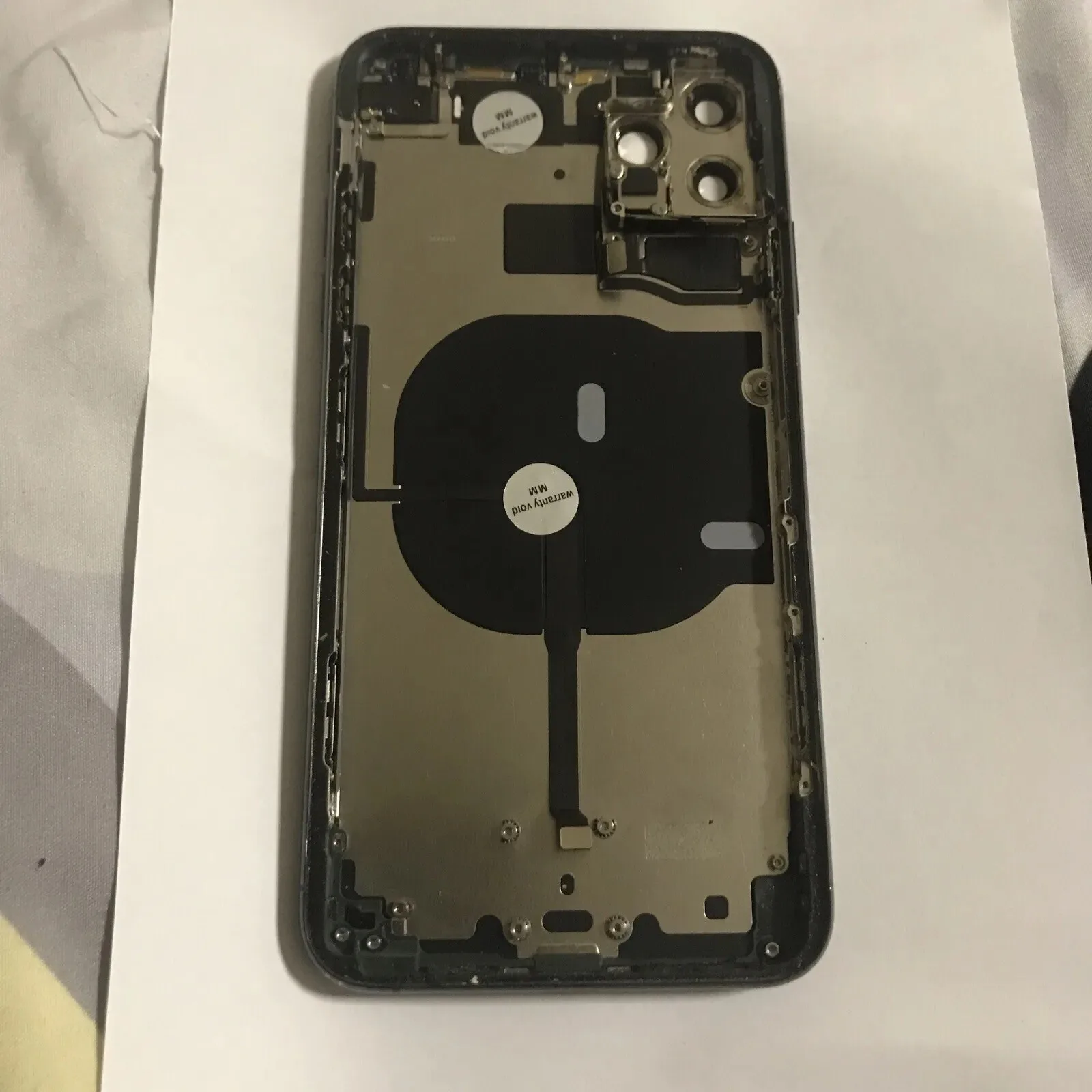 Original Apple Iphone 11 Pro Max Chassis Power Flex scocca Bianco A