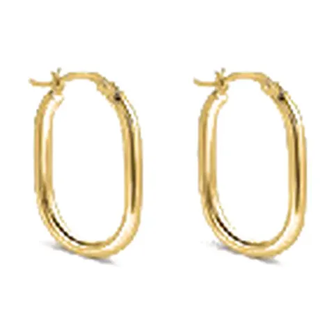 Stroili Toujours Orecchini hoops ovale Oro 9kt 1436195